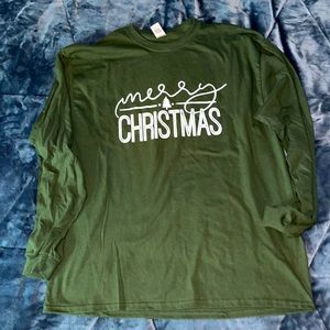 Merry Christmas long sleeve tee